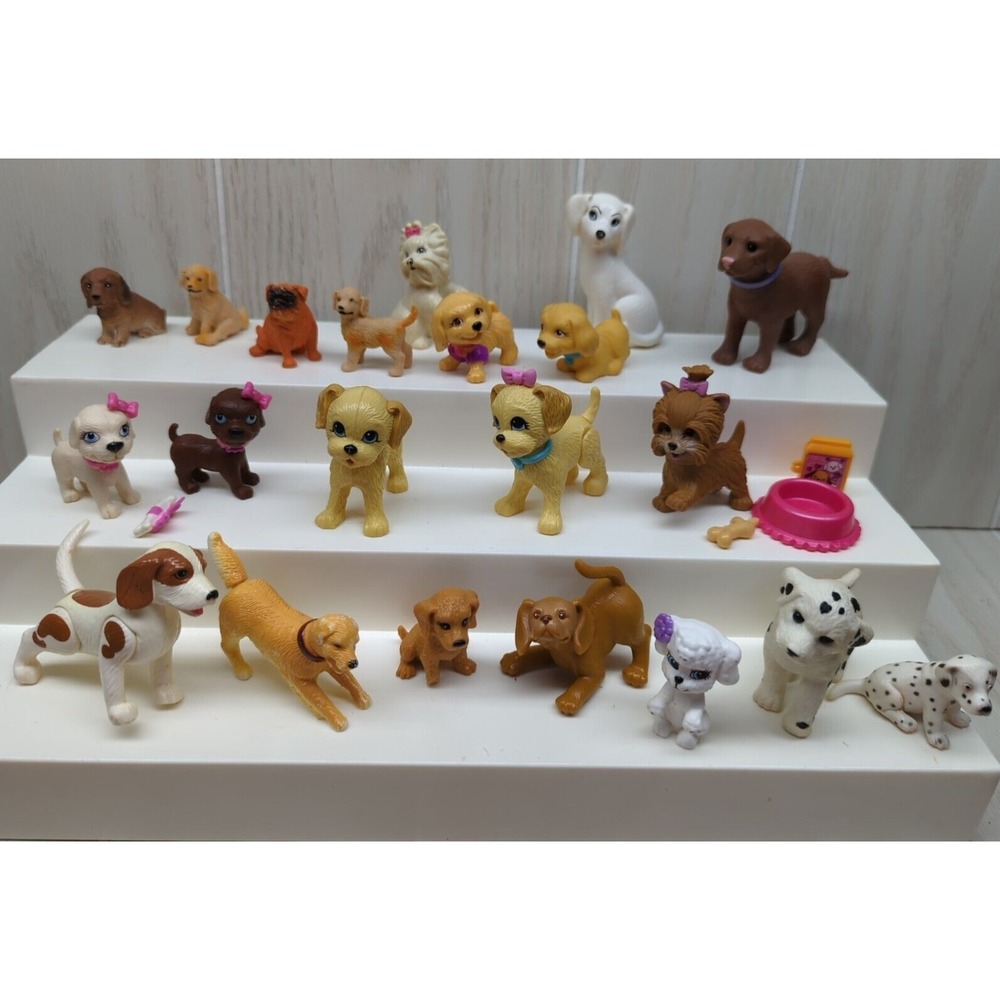Small animal figure puppy dog lot‎ MOST Mattel Barbie